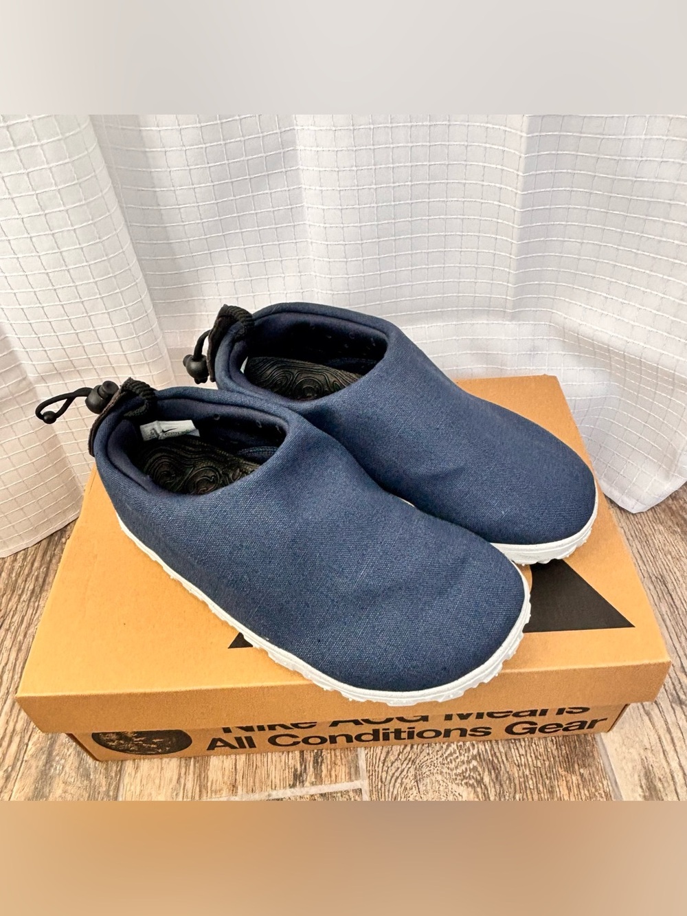 Nike x ACG Moc Armory Navy Slip On Shoe Bungee Unisex - Womens 8 - Mens 6.5